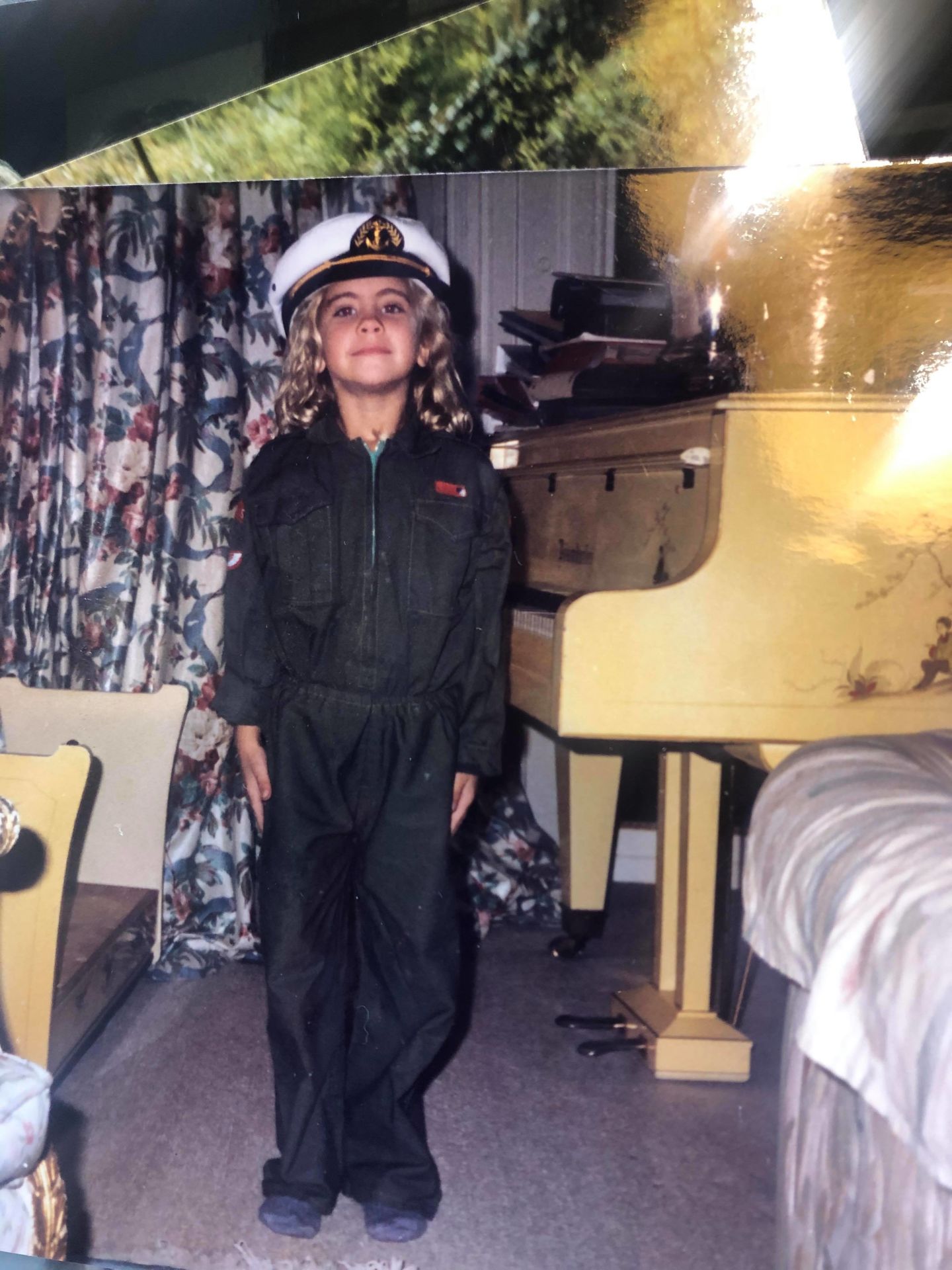 Holly Branson dressed up as a pilot as a young girl