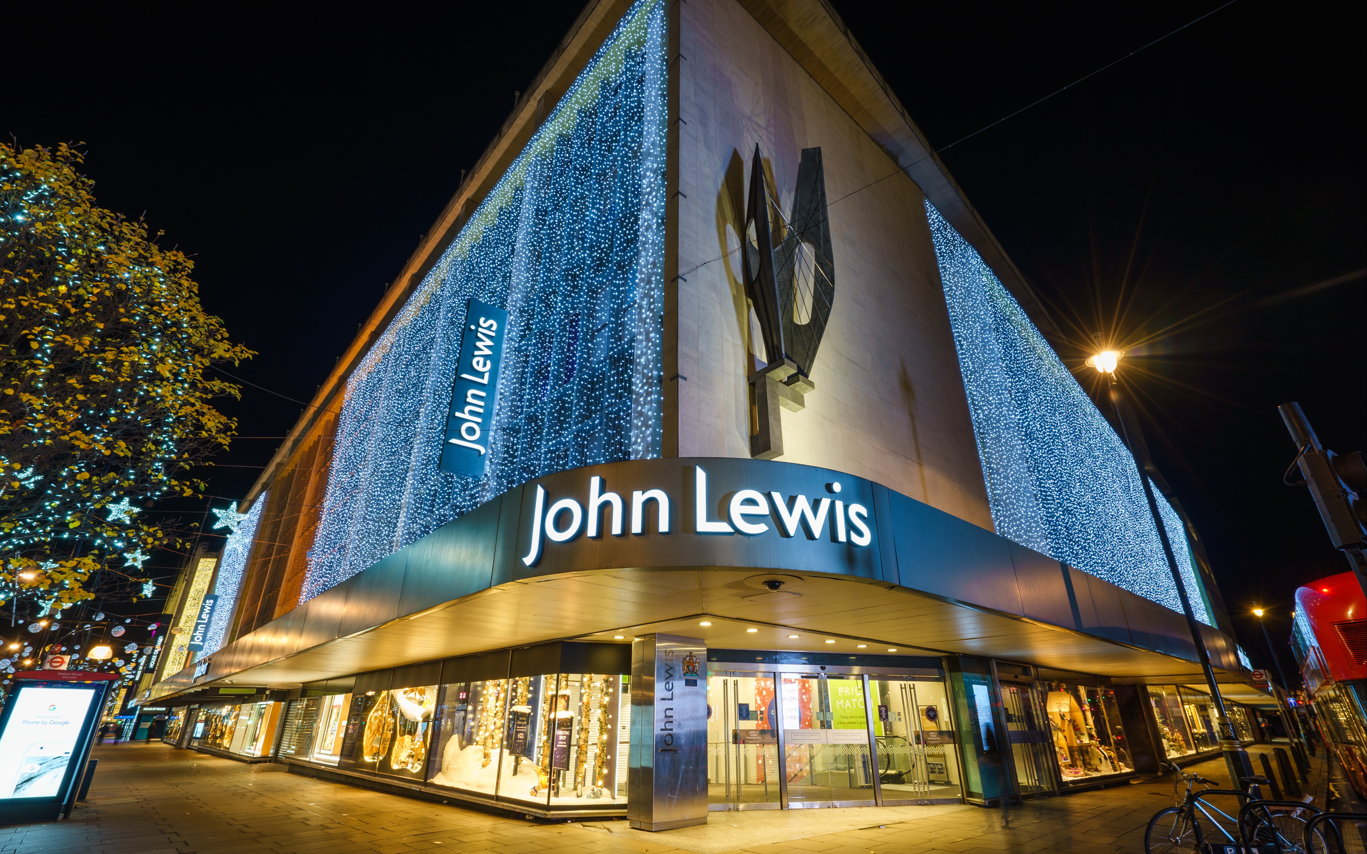The exterior of a John Lewis & Partners store