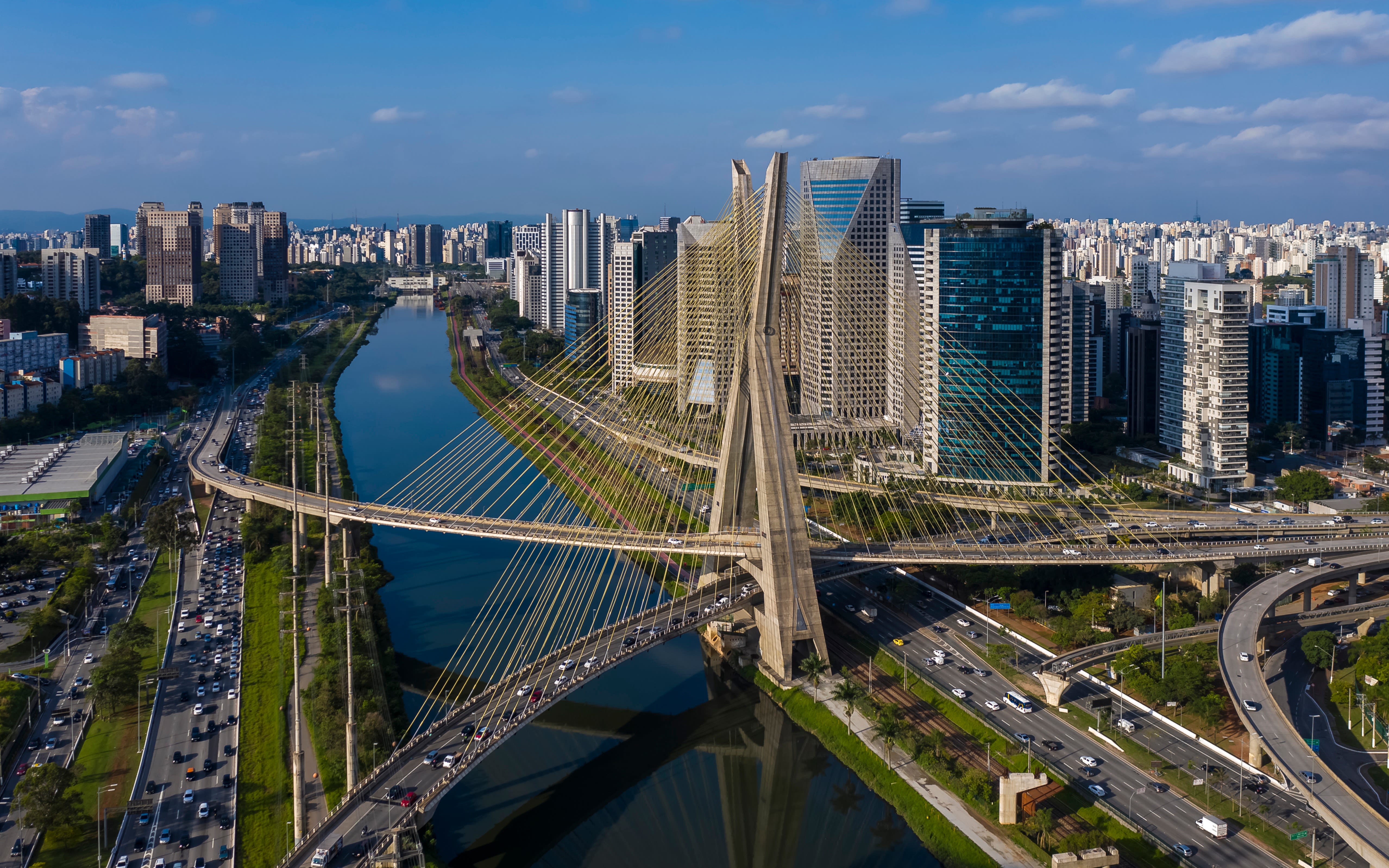 An aerial image of São Paulo