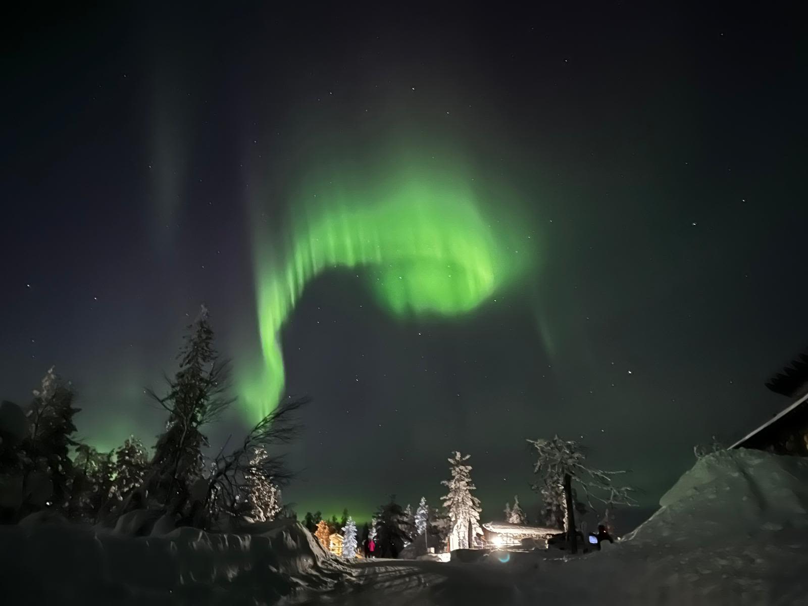 Richard Branson's photo of the Northern Lights in Finland on the 2023 Strive Challenge