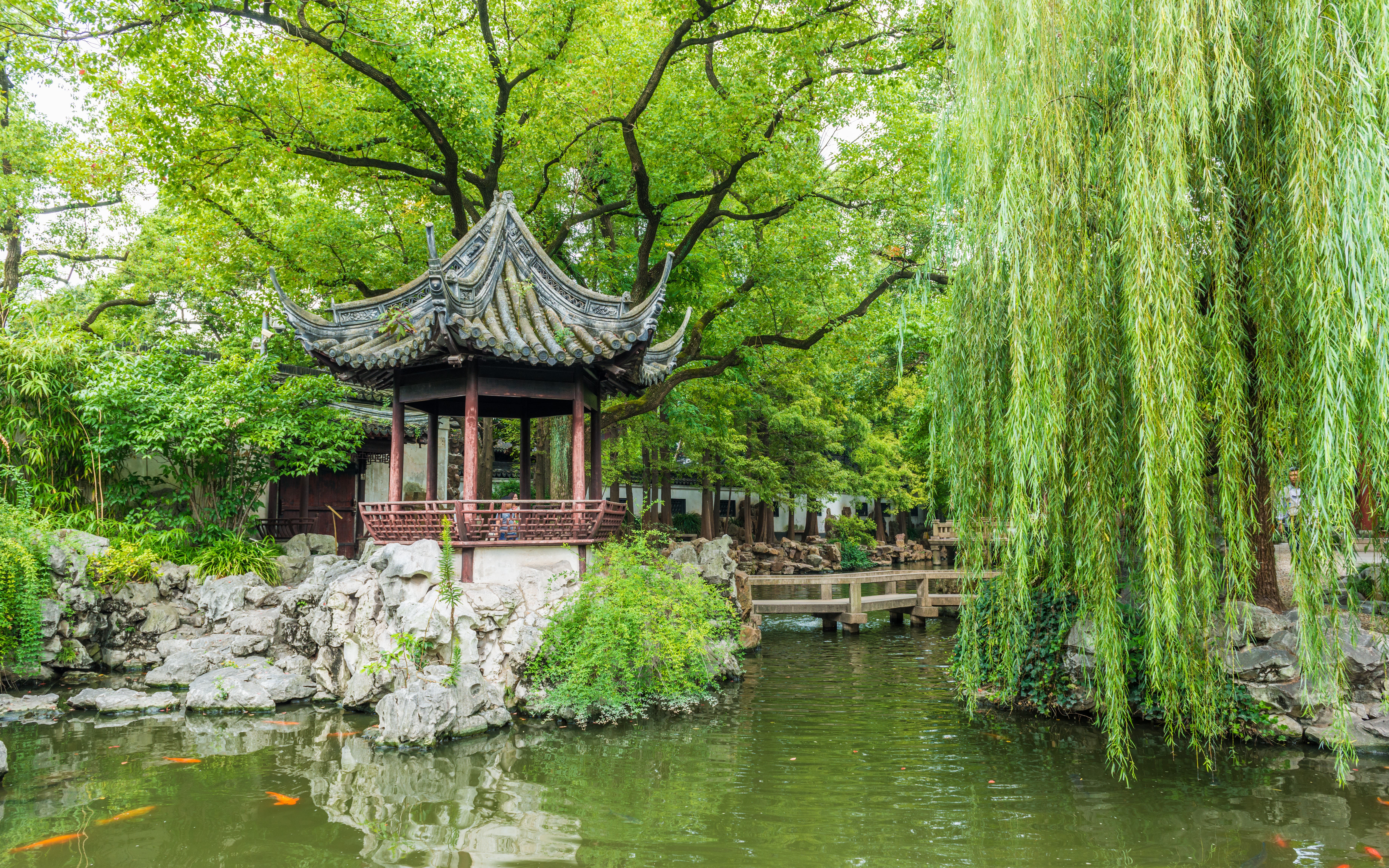 A picture of Yu Garden in Shanghai