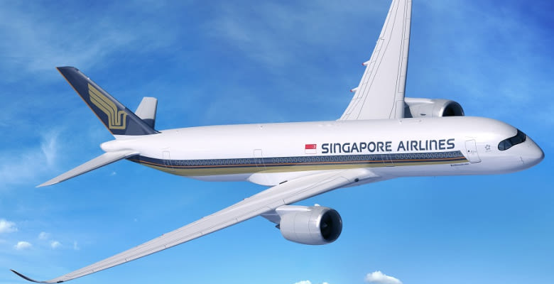 A Singapore Airlines Airbus A350