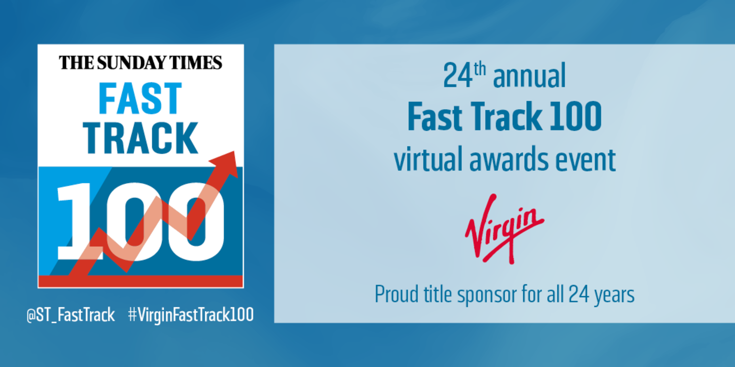 Graphic celebrating our 24th annual Fast Track 100 conference