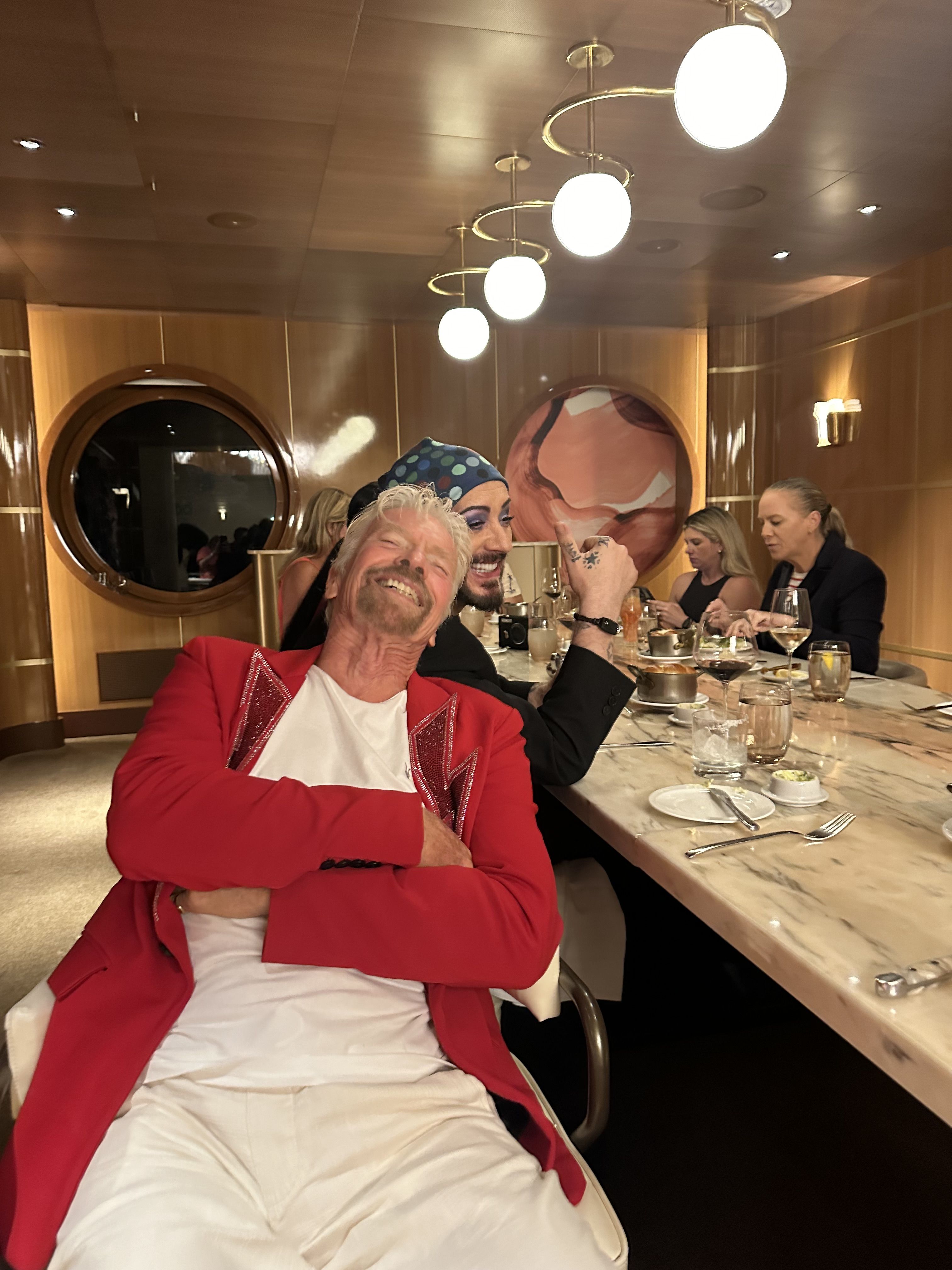 Richard Branson and Boy George