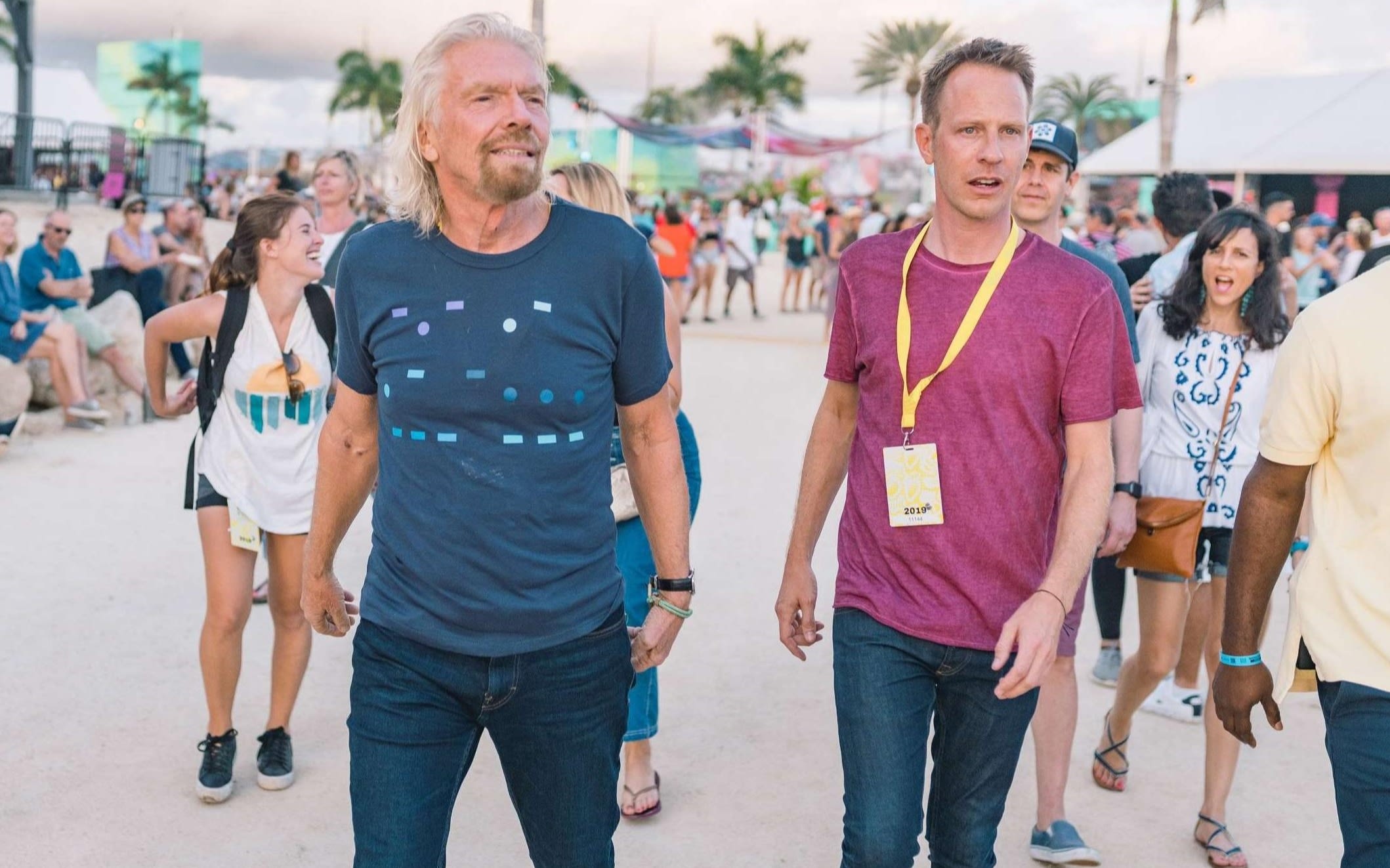 Richard Branson and Jason Feltz at KAABOO