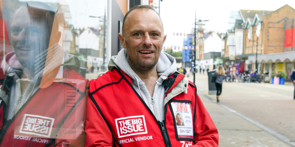 Rodney, a Big Issue seller