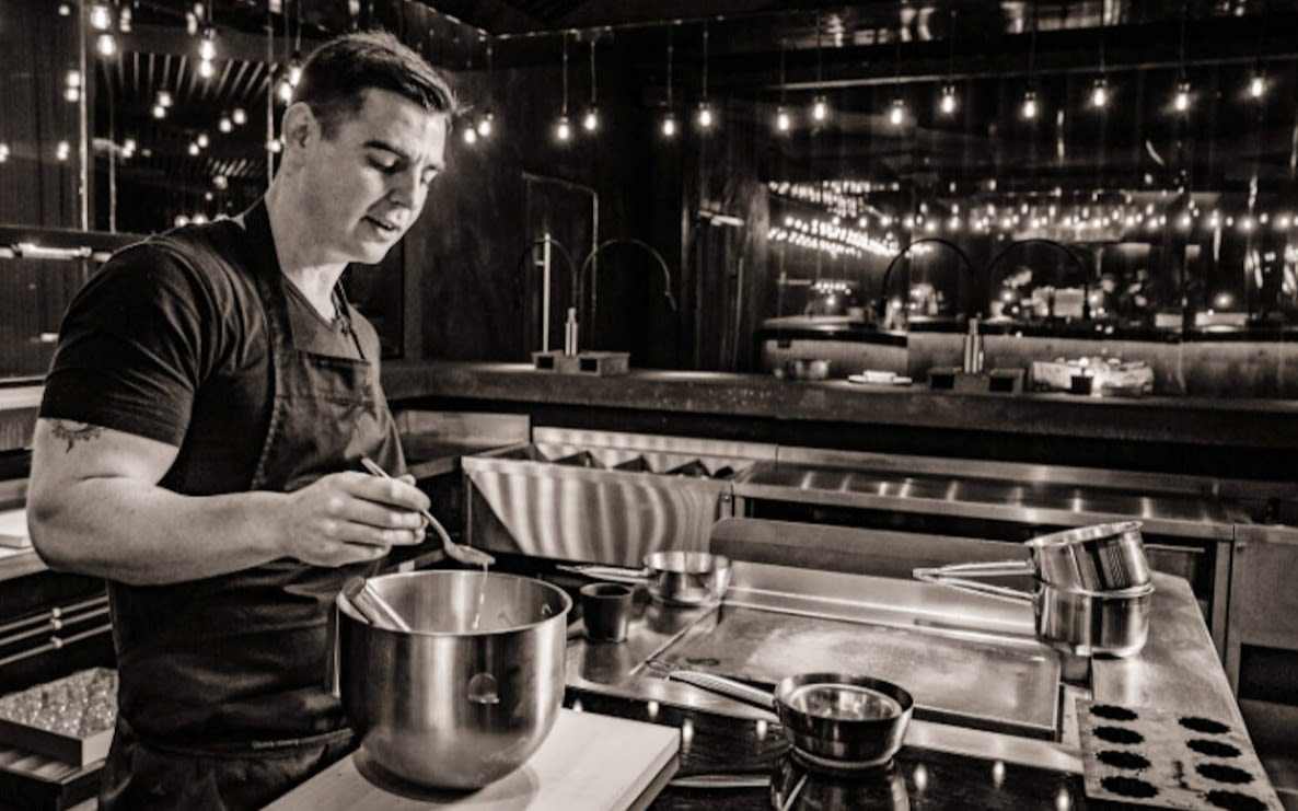 An image of Andrew Sheridan, the head chef at Restaurant 8