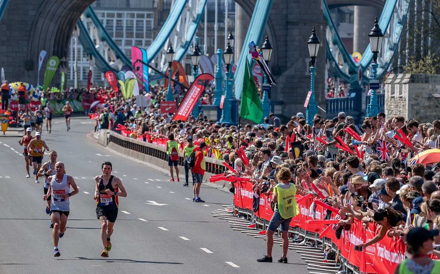 Runners in the Virgin Money London Marathon