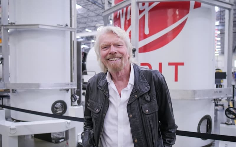 Richard Branson at Virgin Orbit 