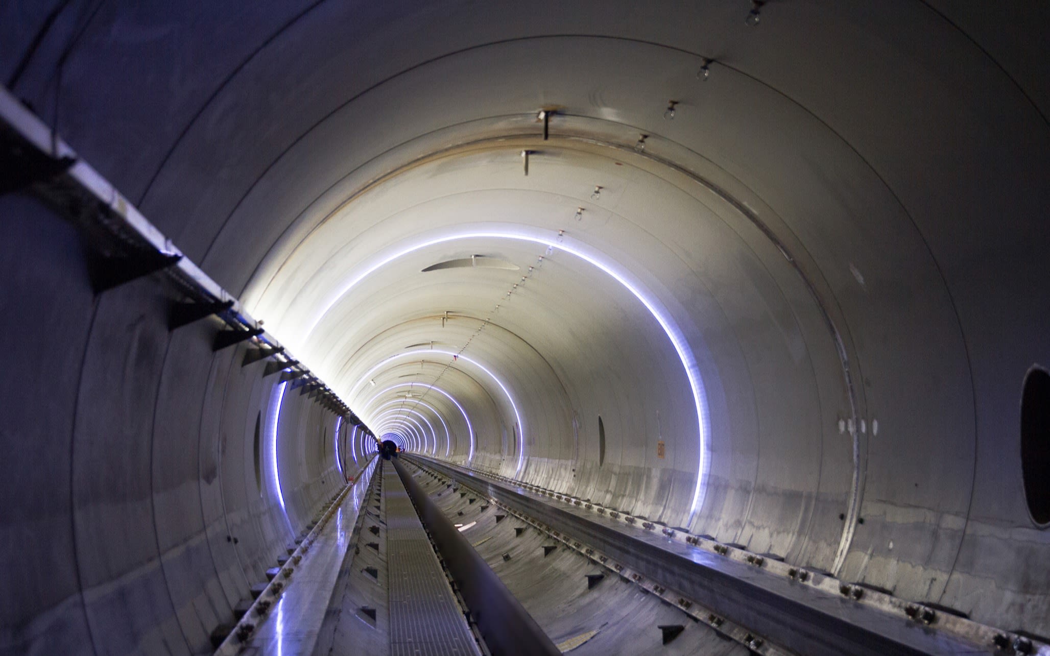 Inside of the Hyperloop