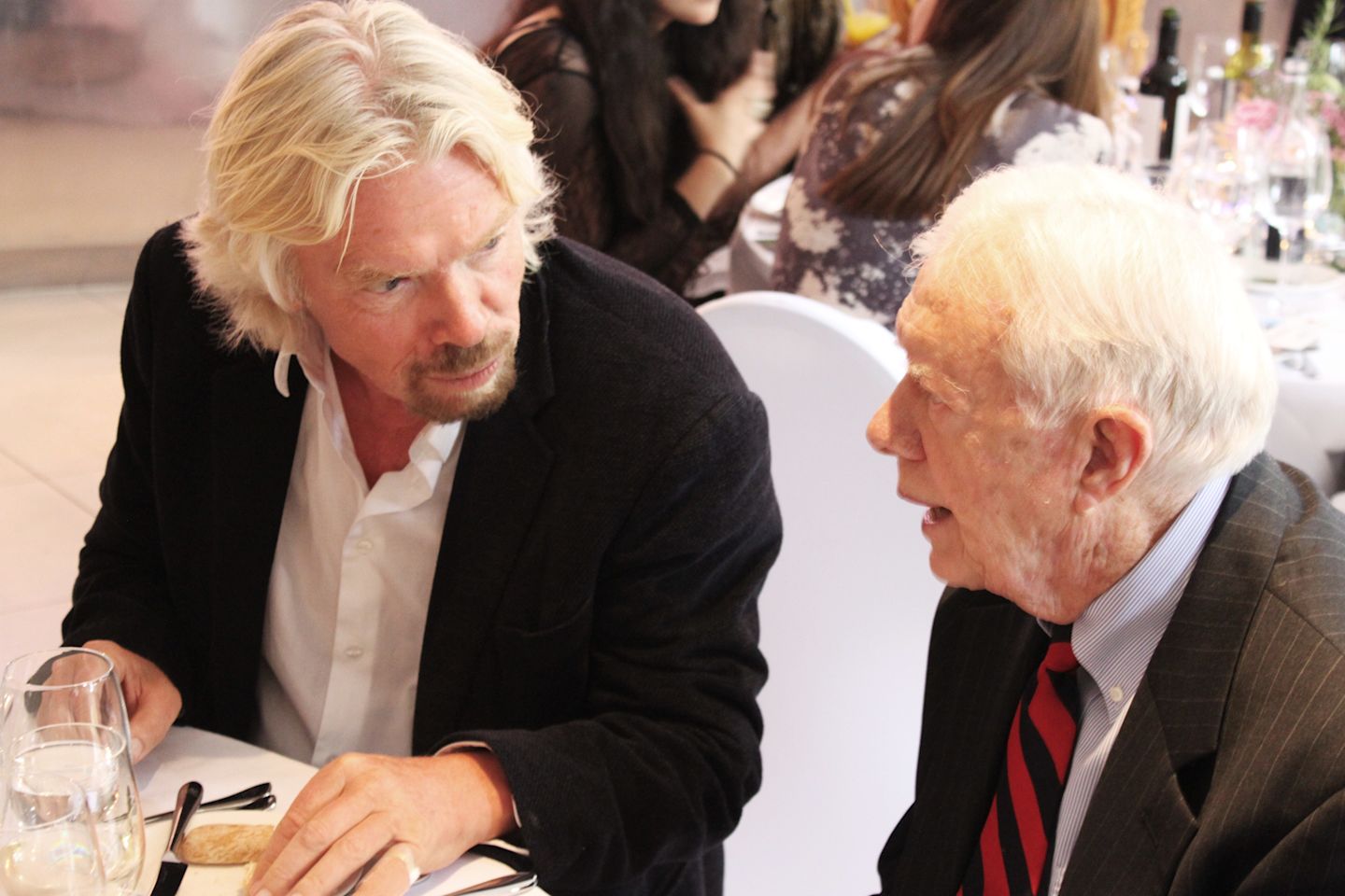 Richard Branson with Jimmy Carter