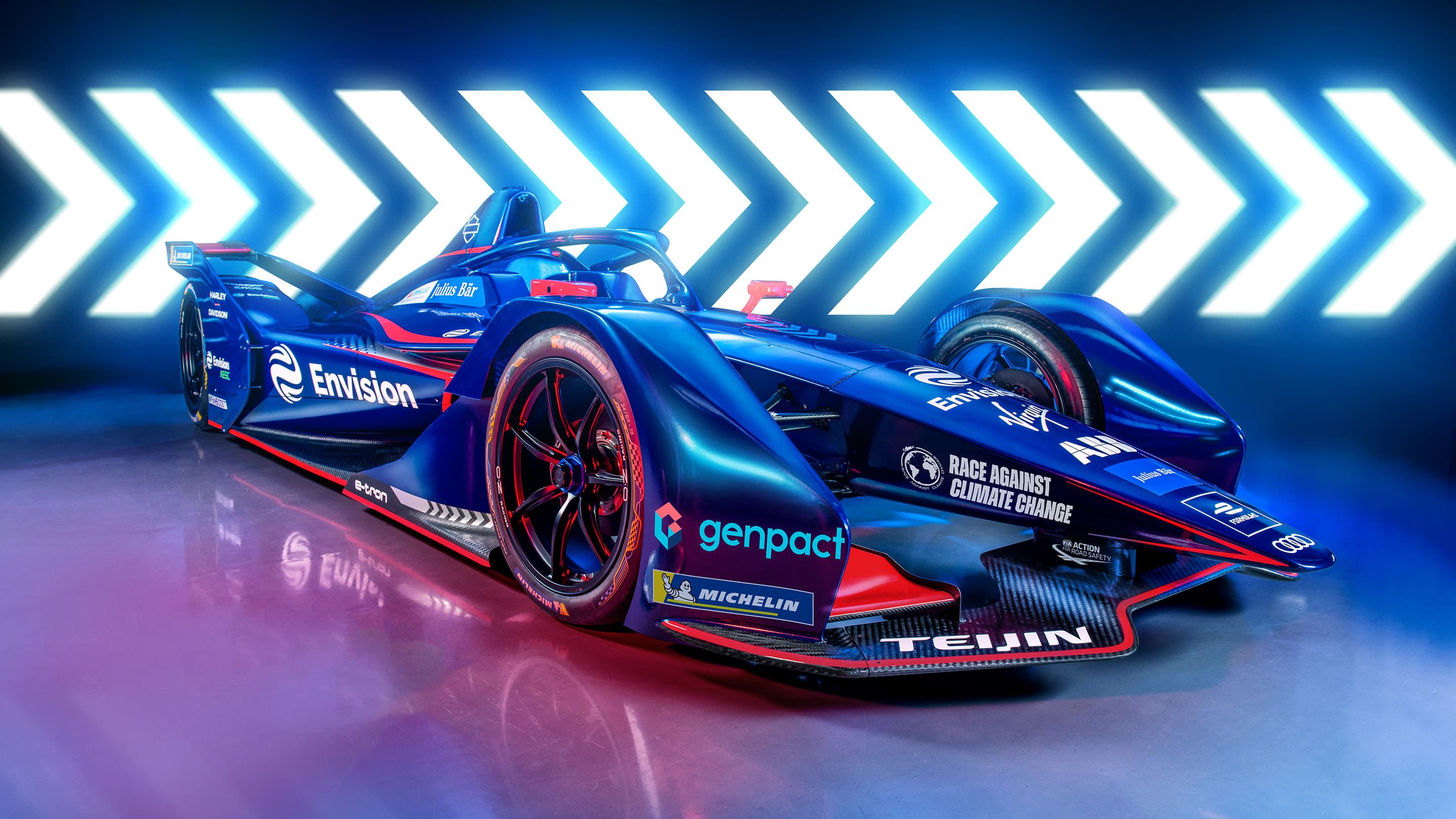 Graphic of the Envision Virgin Racing S7 car