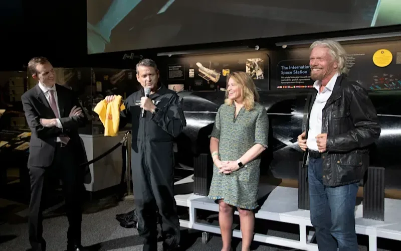 Richard Branson at the National Air and Space Museum