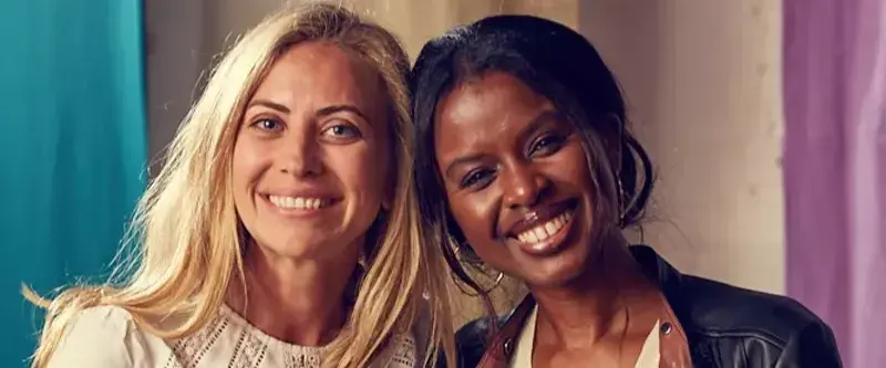 Holly Branson and June Sarpong smiling together.