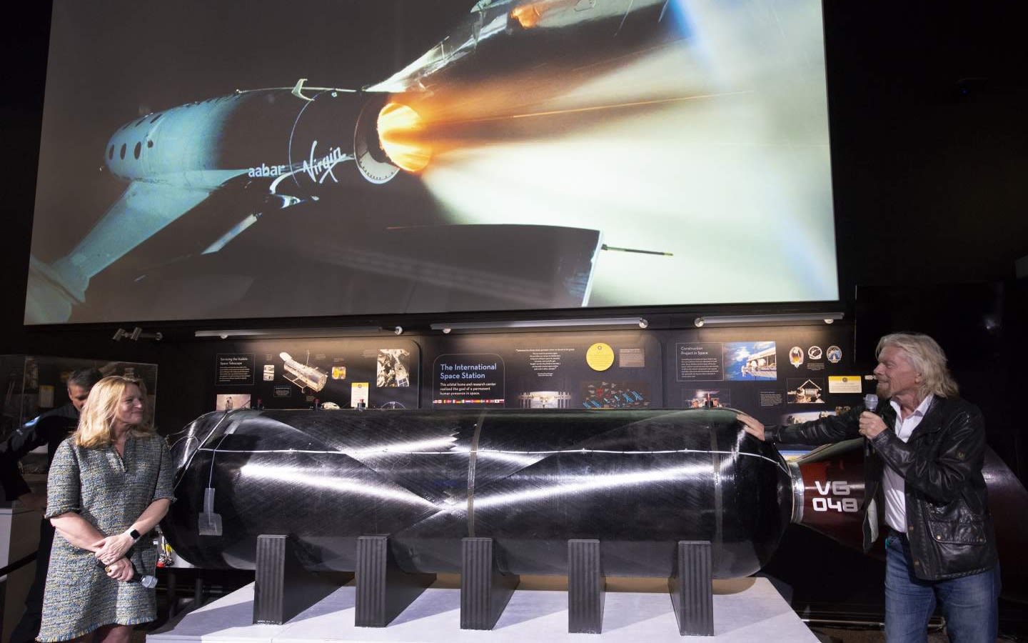 Richard Branson at the National Air and Space Museum