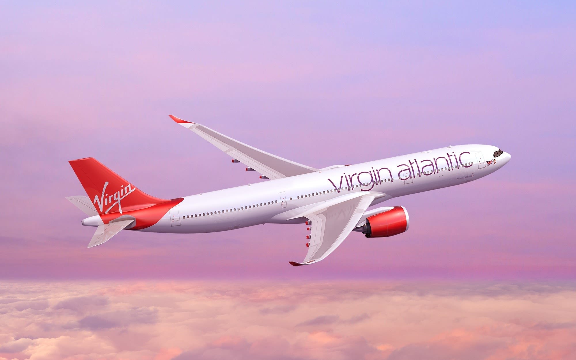 A render of a Virgin Atlantic Airbus A330neo
