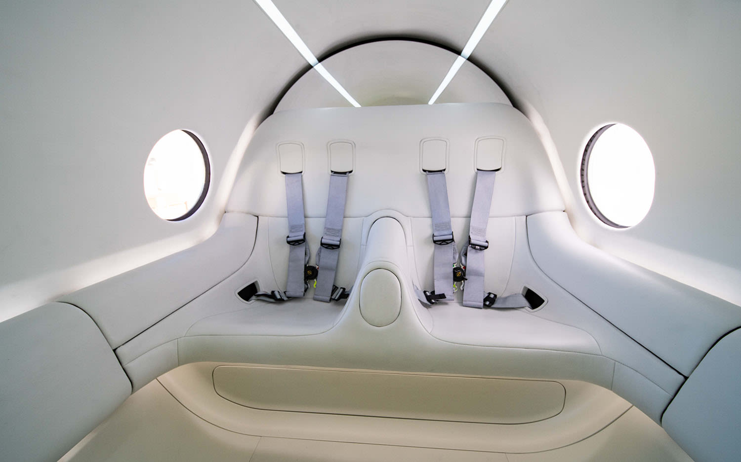 The seats in Virgin Hyperloop's XP-2 pod