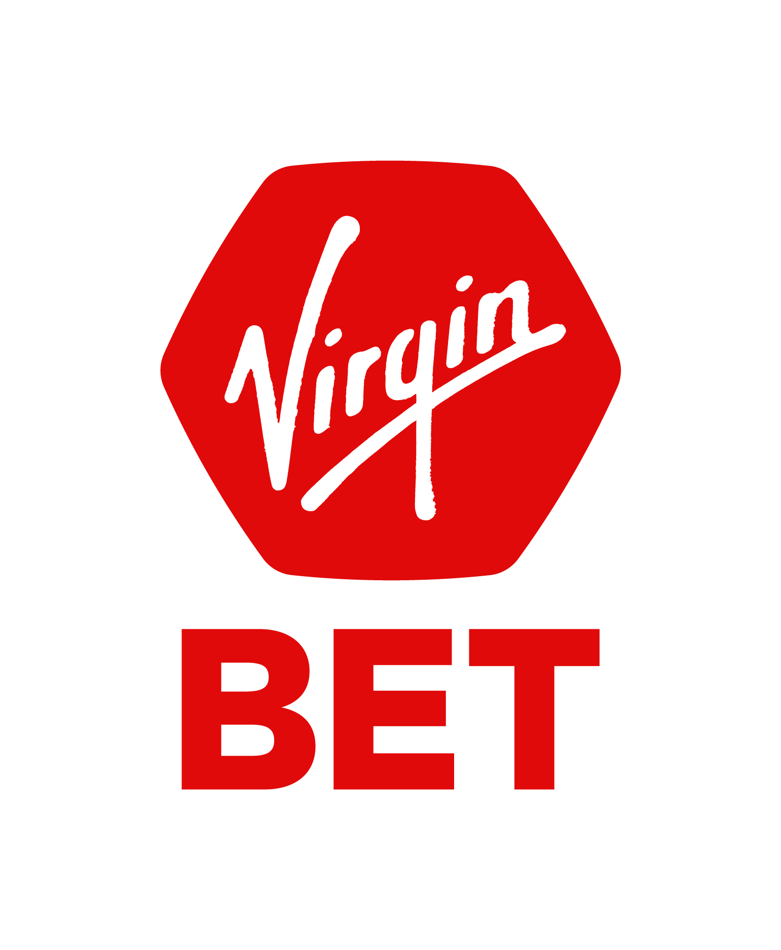 Virgin Bet logo in red - on a white background.