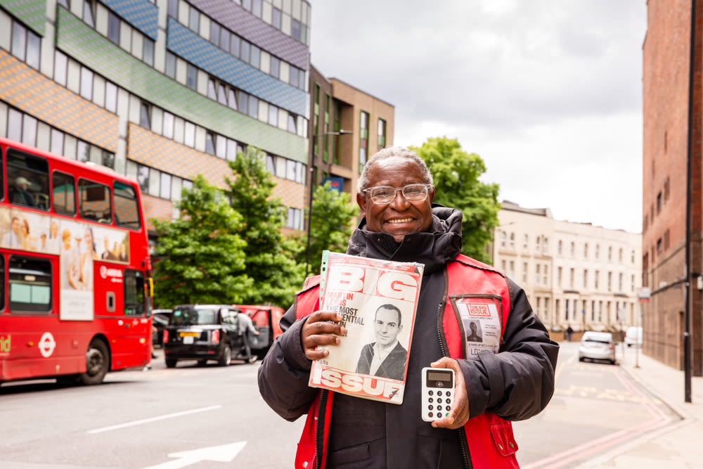 Lawrence Chaser, Big Issue vendor