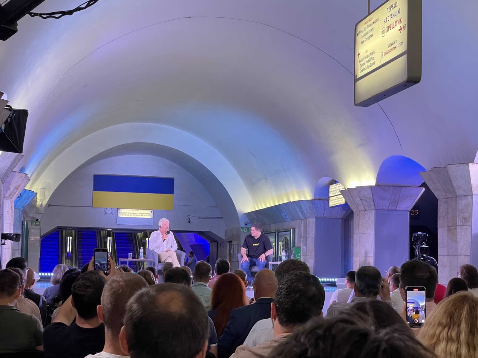 Richard Branson in Kyiv, Ukraine, June 2022