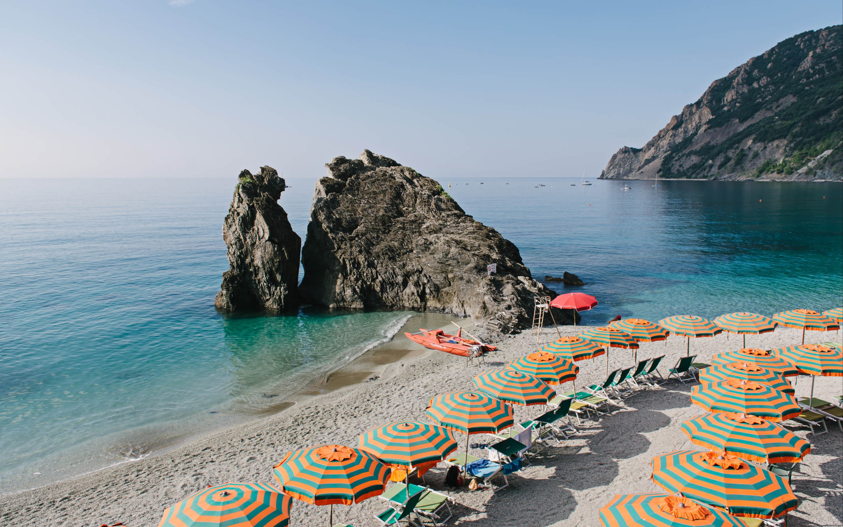 Image of a beach in Cinque Terre, Italy.