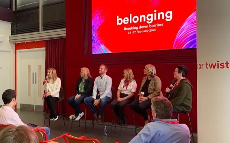 Holly Branson hosts a Belonging panel at the Virgin Media head office in Newcastle 