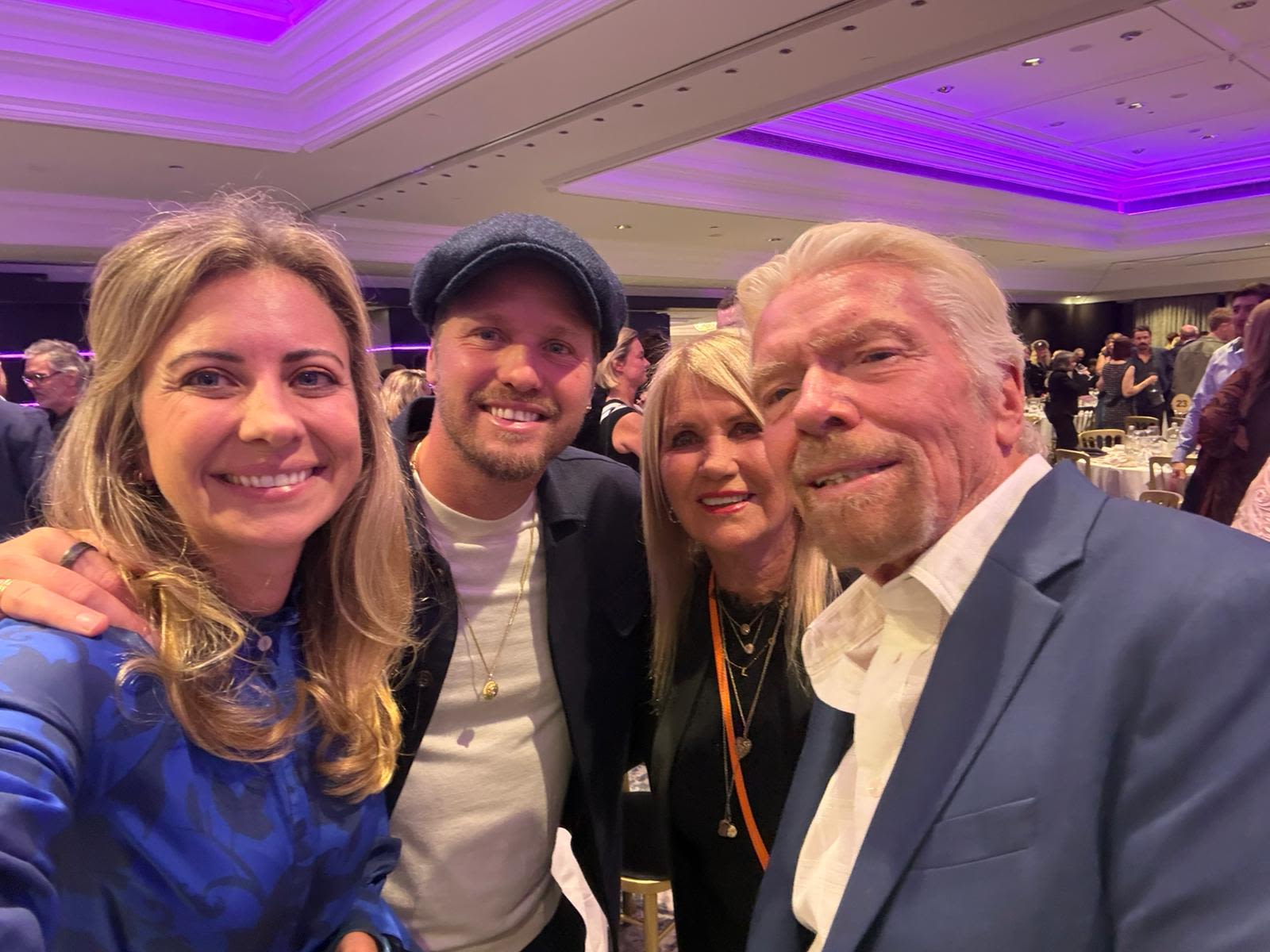 Richard Branson and his family