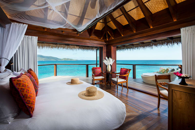 A bedroom on Necker Island