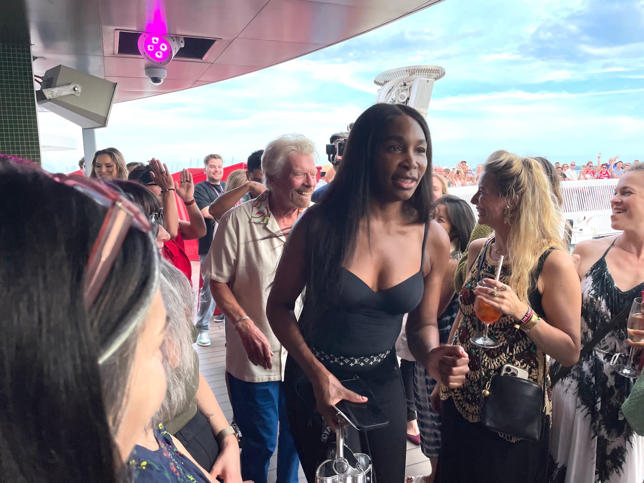 Richard Branson and Venus WIlliams