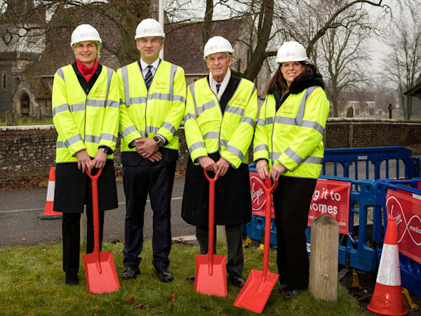 Council officials in Test and Dun Valley prepare for the installation of Virgin Media