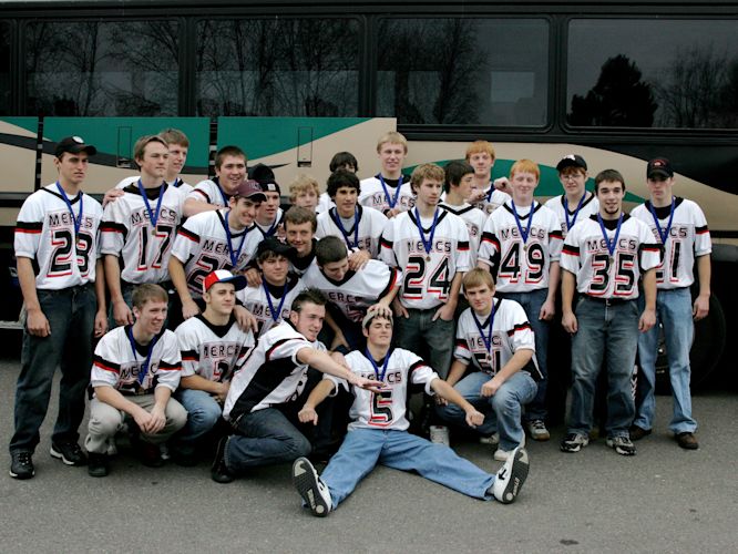 There were a lot of good times, and I took part in many extra-curriculars to umm... avoid as much hay-making as possible. My senior year, was the first time our school ever went to state. I attrribute this to the number of farmboys involved, including myself. Simply put, if you can tackle a cow, you can tackle a person.