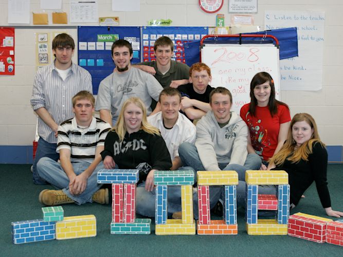 I graduated with about 30 students. Some came and went, but those of us in this photo had been classmates for the entire 13 years. Having a small class for that long means everyone knows EVERYTHING about you.