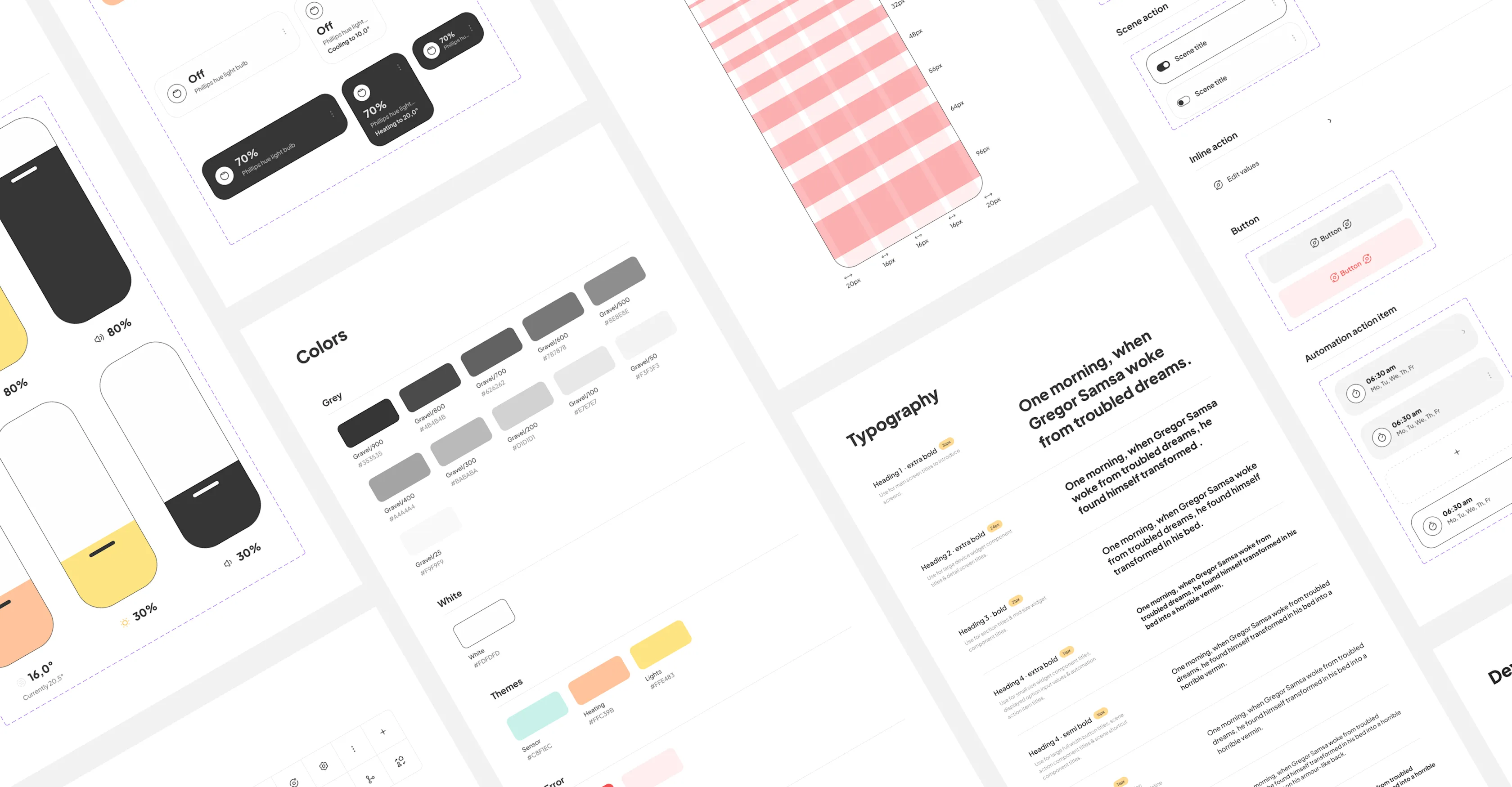 Smart home app concept design system overview