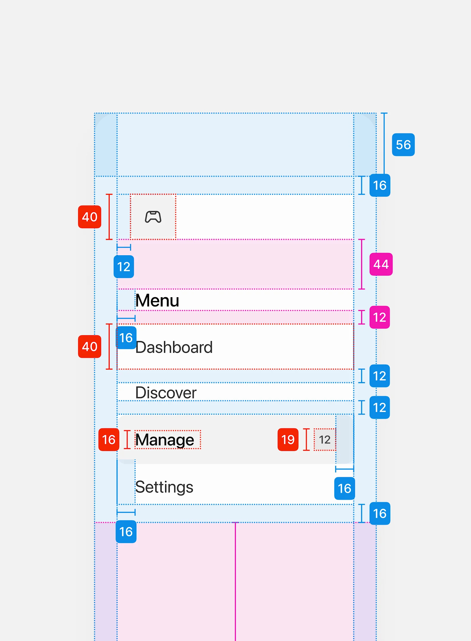 Valheim mac mod manager design system sidebar header measurements