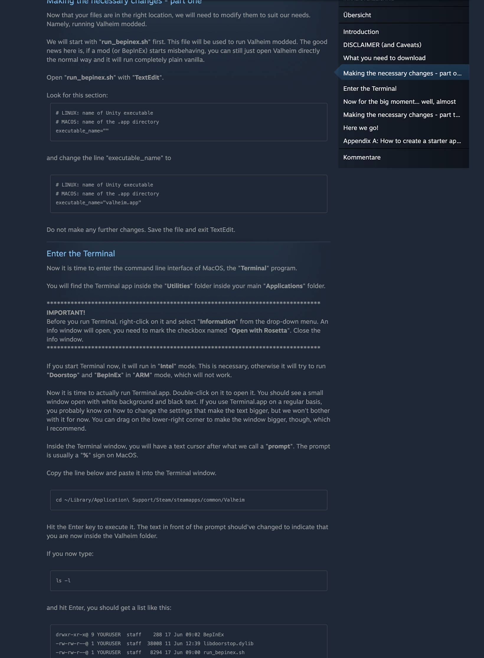 Valheim mac mod manager original workaround instructions insights