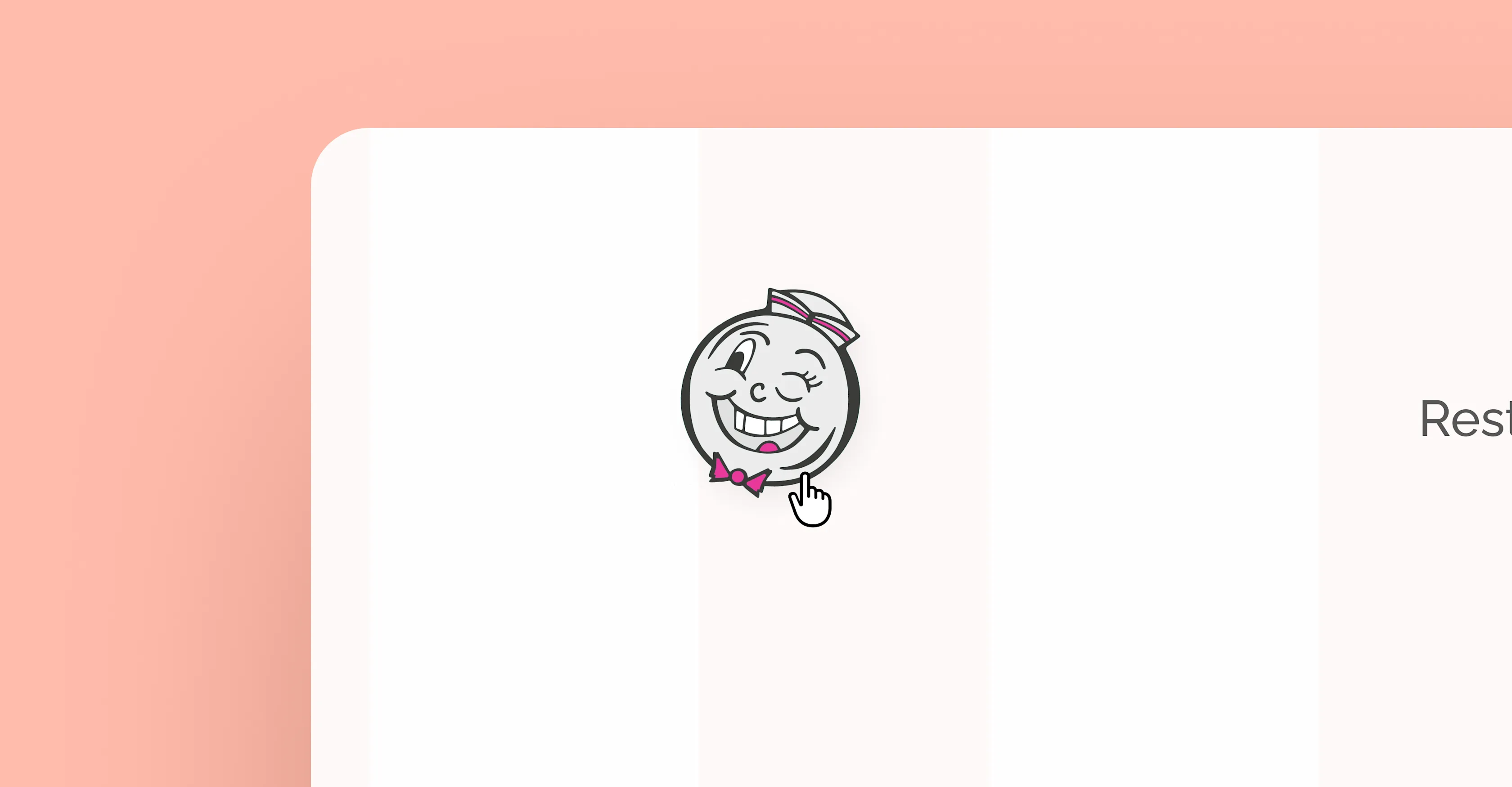 Roll'n Cone website logo hover interaction