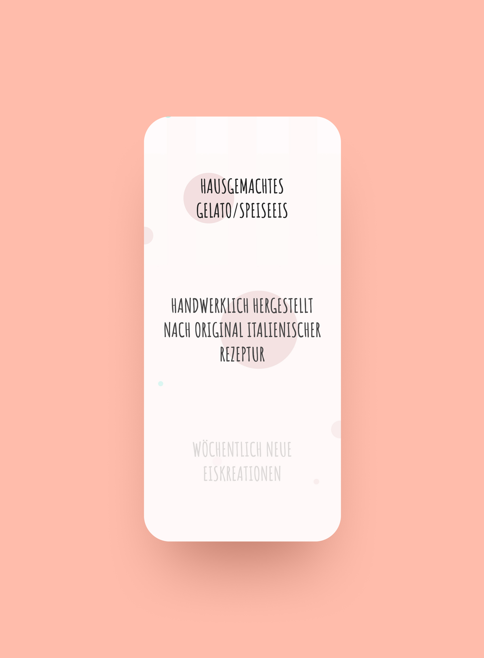 Roll'n Cone website keyfacts mobile view