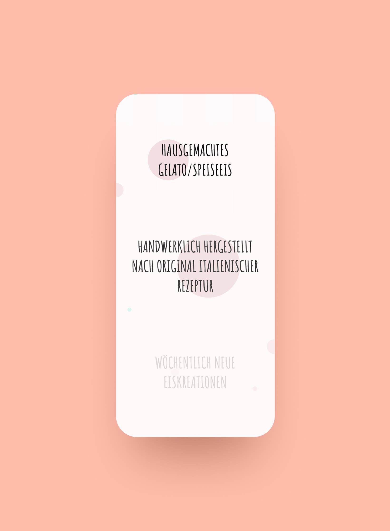 Roll'n Cone website keyfacts mobile view