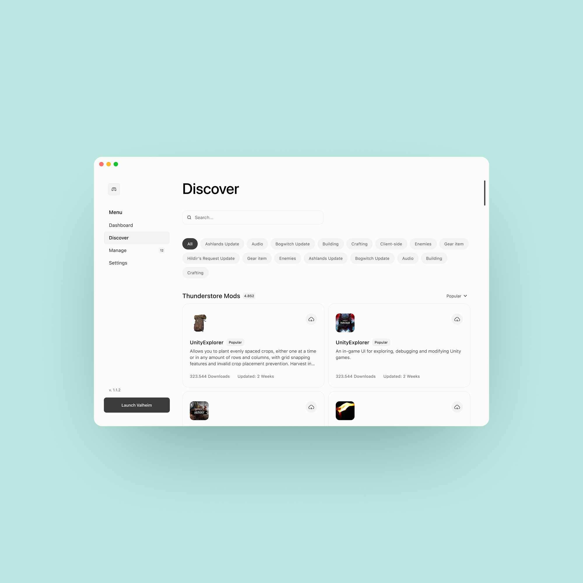Valheim mac mod manager discover light mode view