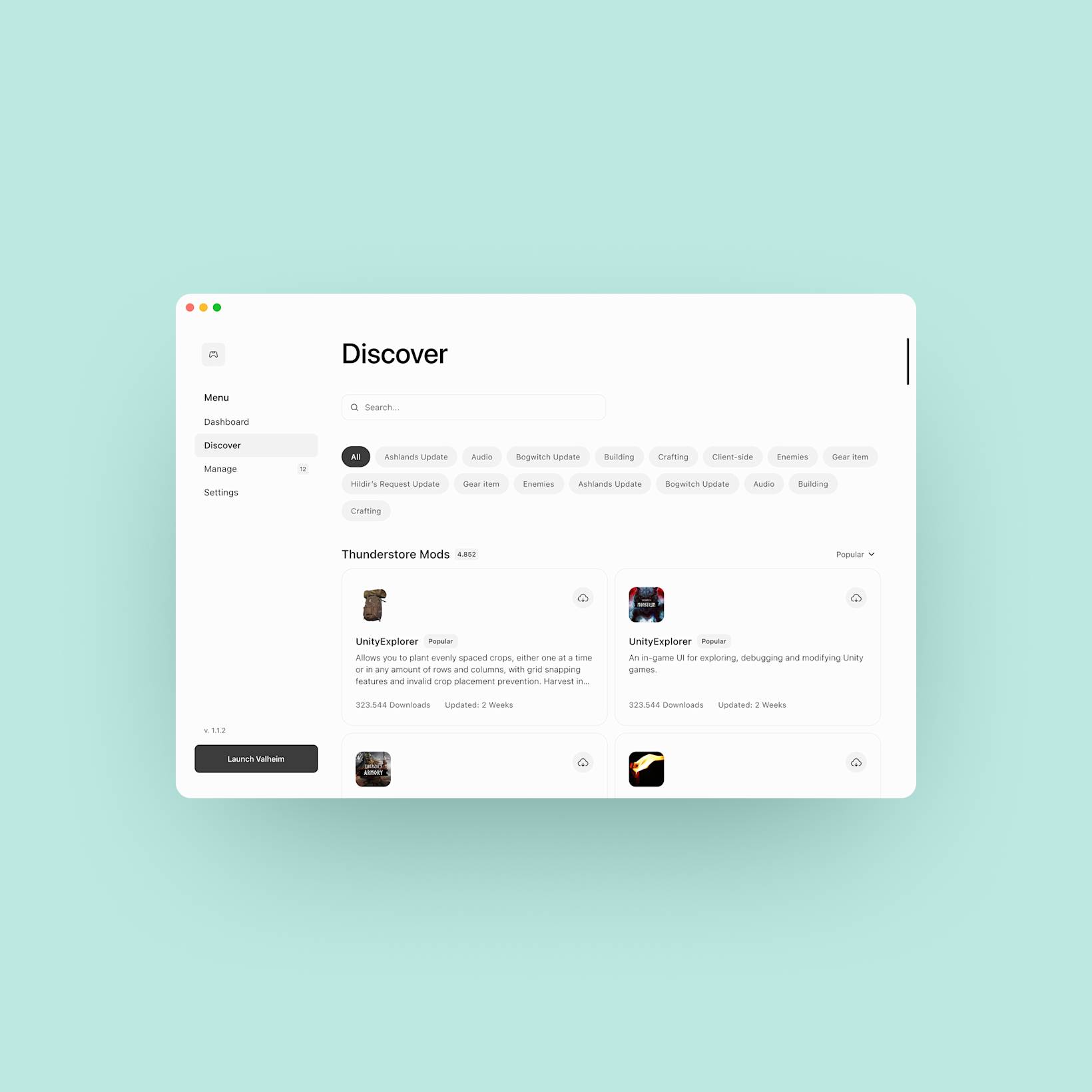Valheim mac mod manager discover light mode view