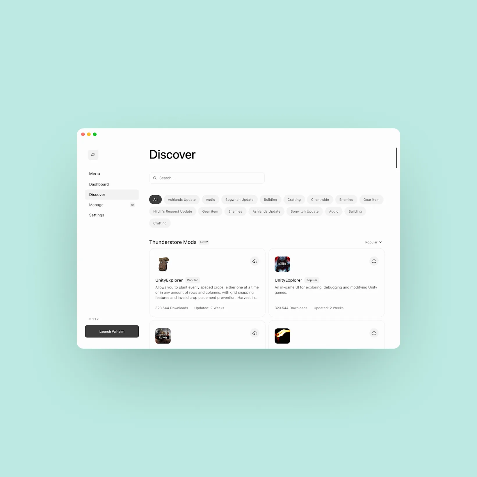 Valheim mac mod manager discover light mode view