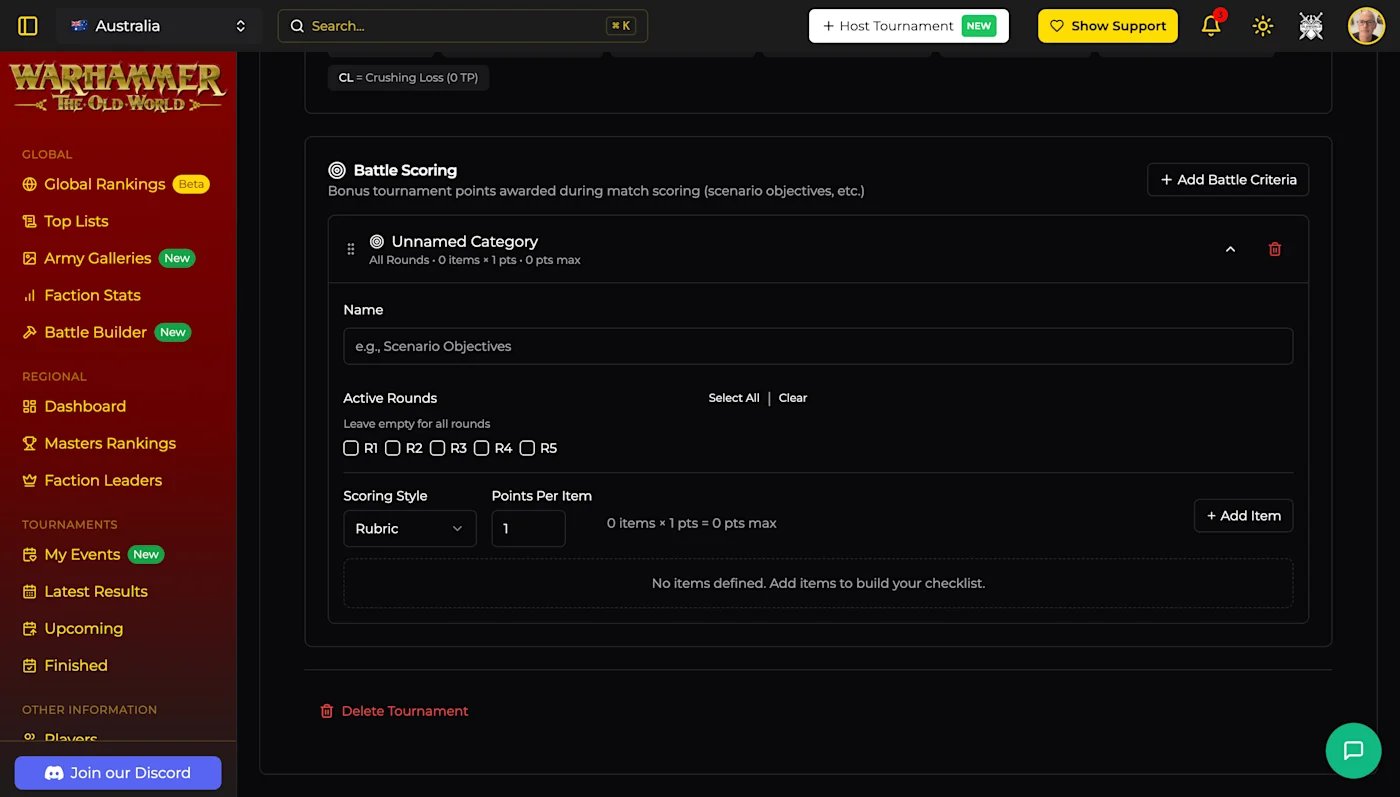 Scoring — Battle Criteria