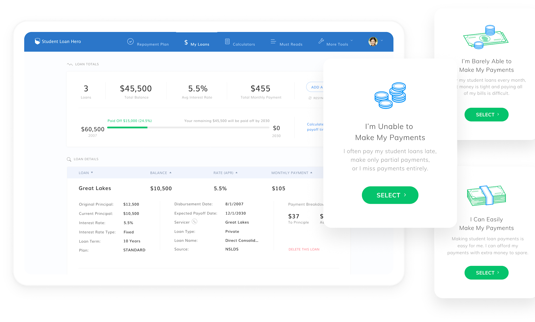 Student Loan Hero webuild product design for startups