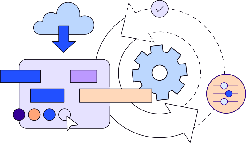 Illustration of design system