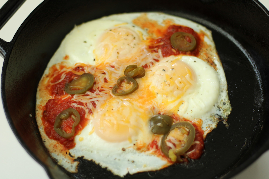Cast Iron Baked Eggs JUST THE DARN RECIPE