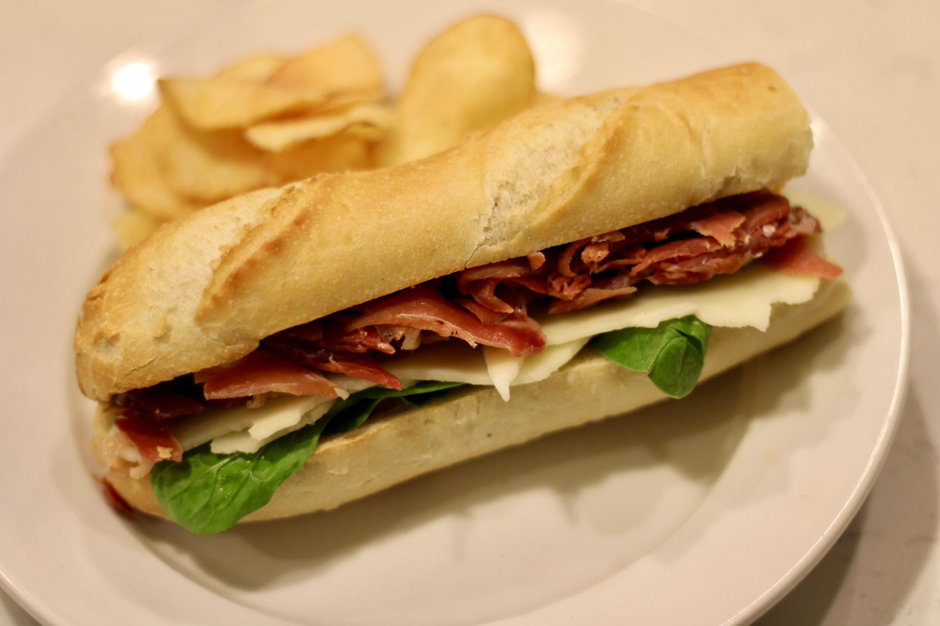 Crusty Serrano Ham and Provolone Sandwich JUST THE DARN RECIPE