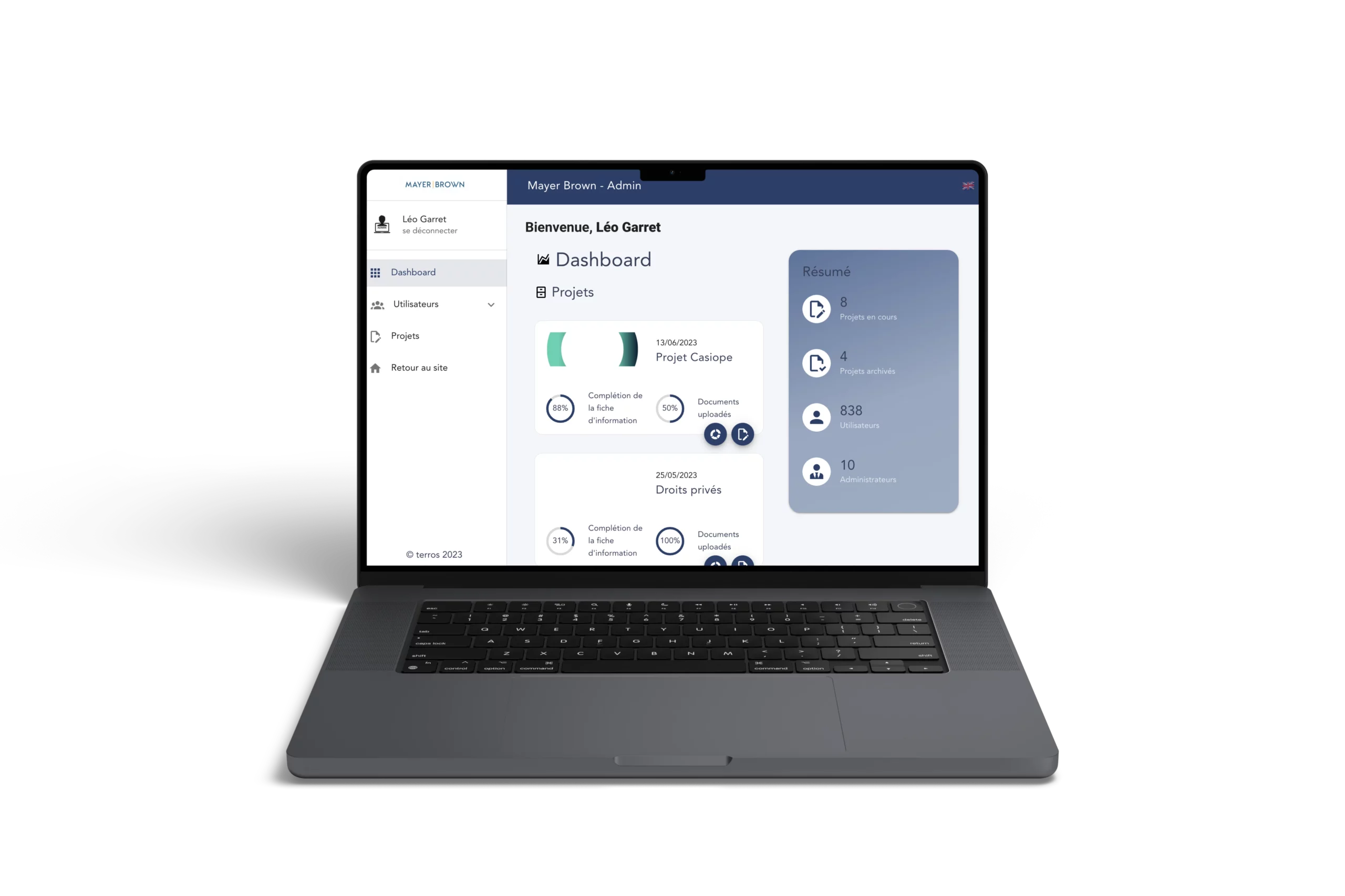 Mayer Brown - Plateforme intranet d'entreprise