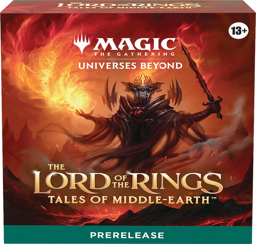 Magic The Gathering Lord of The Rings Tales of Middle-Earth Prerelease Kit  - 6 Packs, Dice, Promos