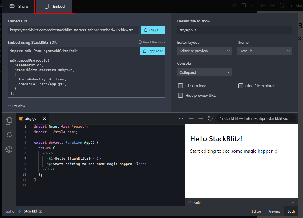 CodeSandboxからStackBlitzに乗り換えた話 | SCRAWLED TECH BLOG
