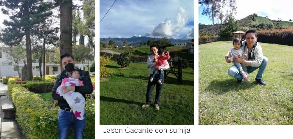 Jason Cacante y su hija